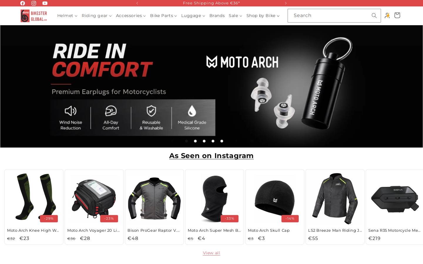bikesterglobal.com homepage screenshot