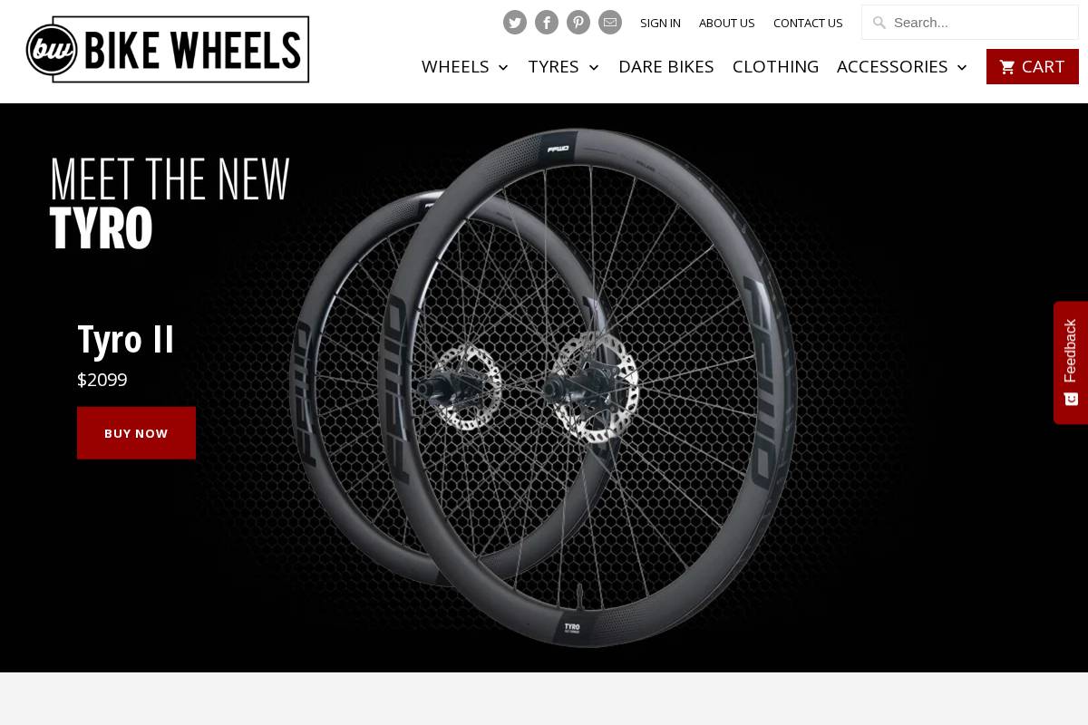 bikewheels.com.au homepage screenshot