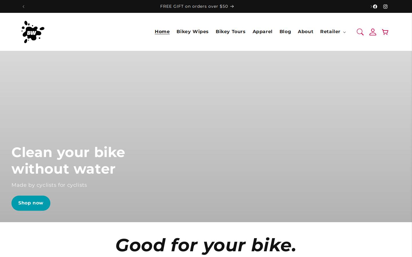 bikeyworld.com homepage screenshot