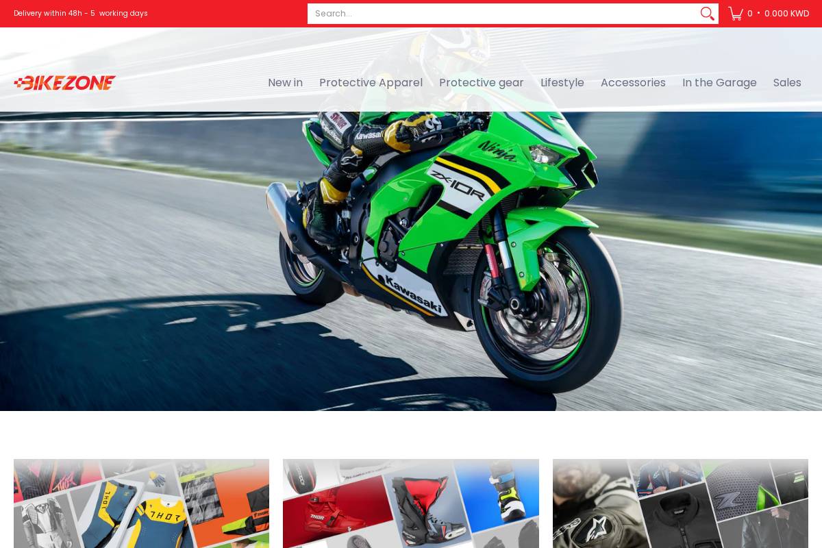 bikezone.me homepage screenshot