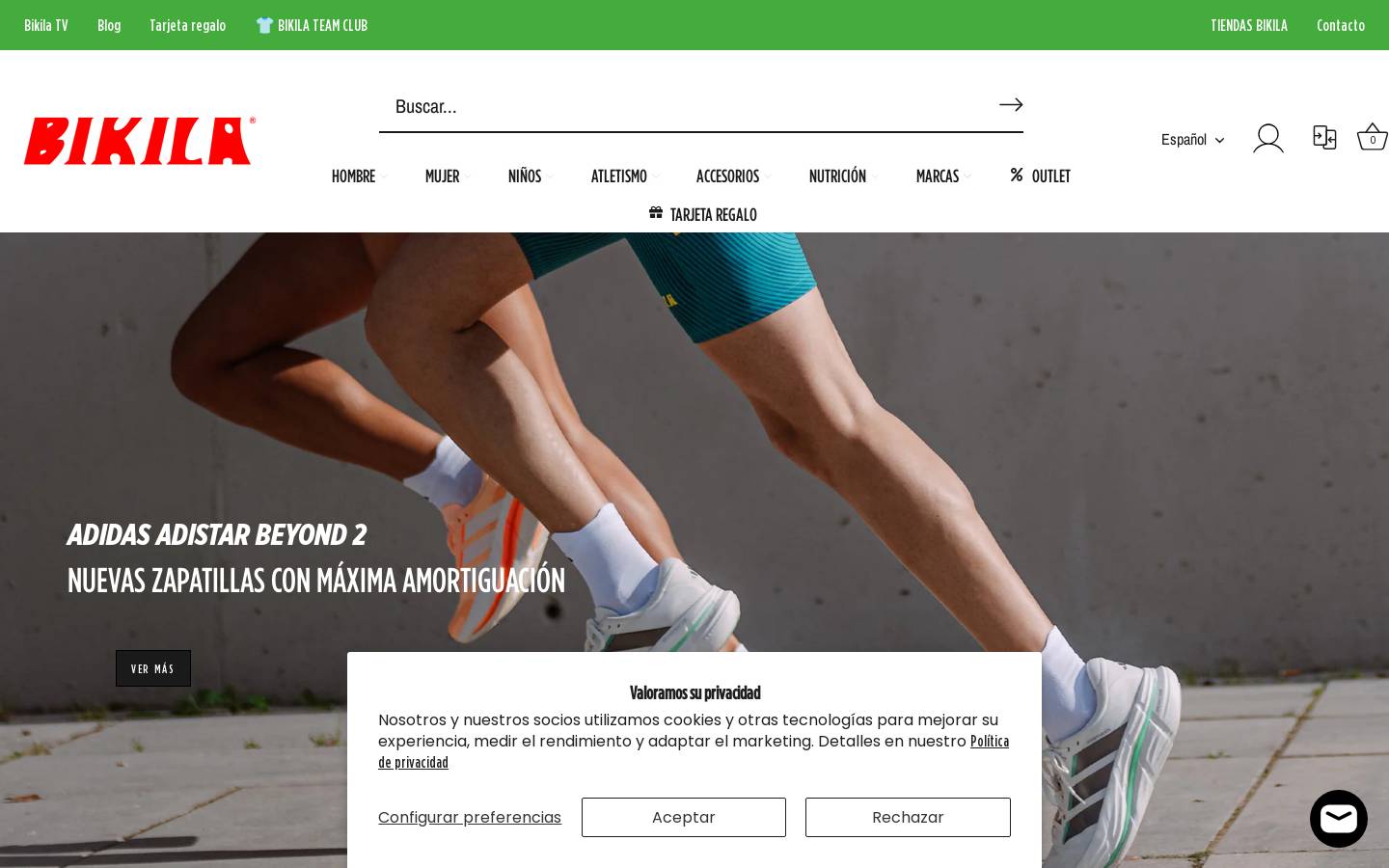 BIKILA homepage screenshot