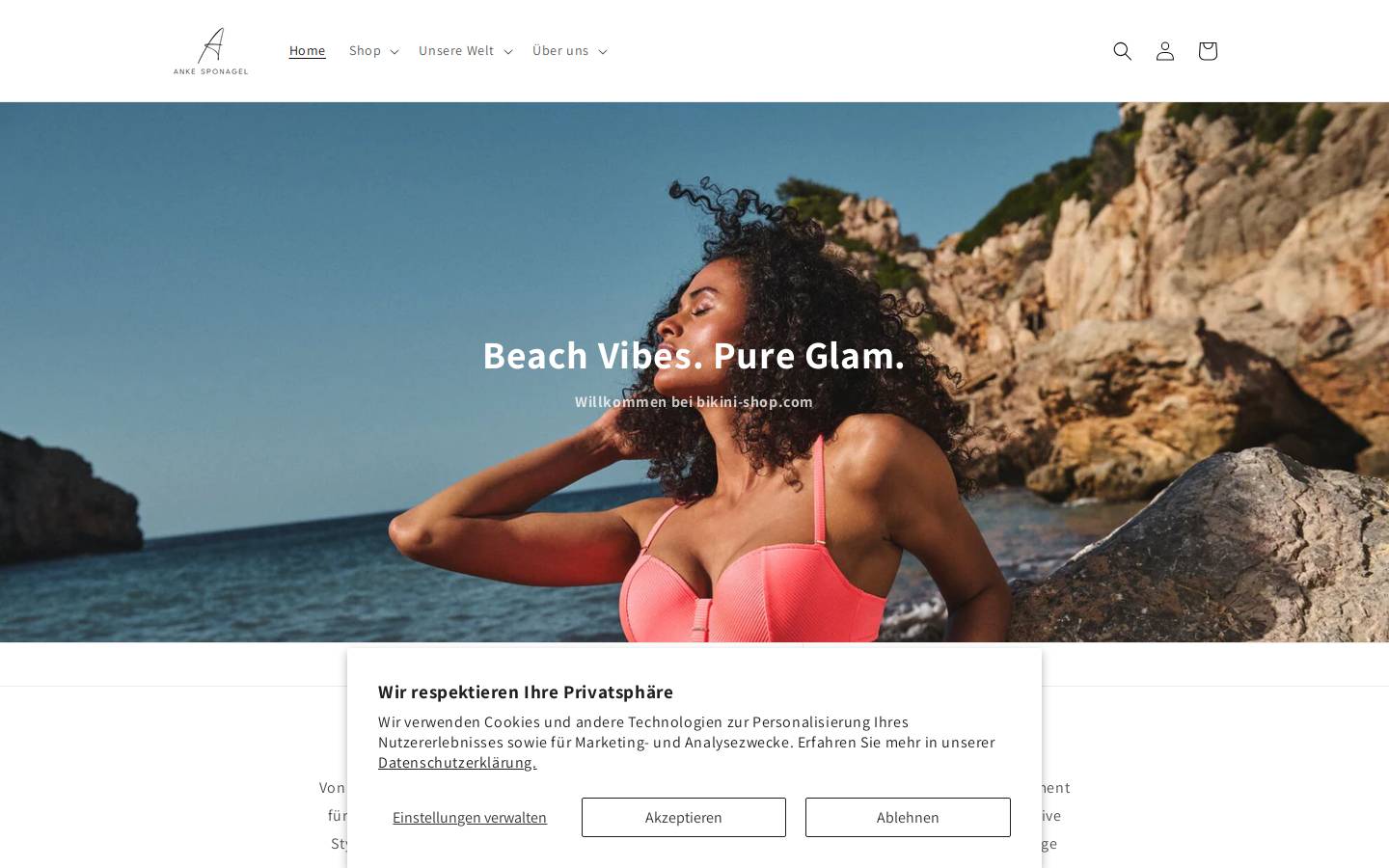 bikini-shop.com homepage screenshot