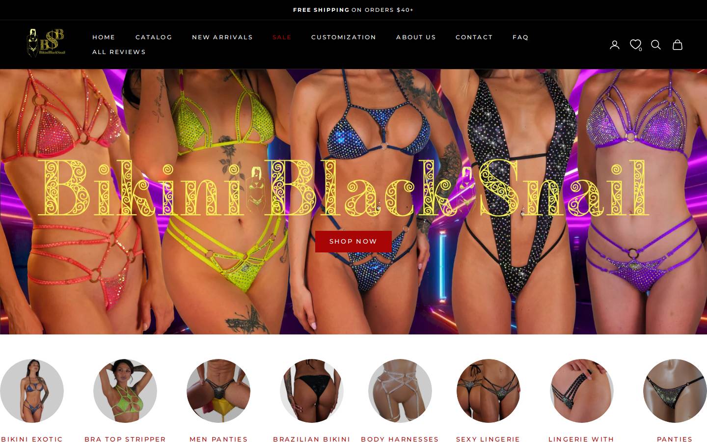 bikiniblacksnail.com homepage screenshot