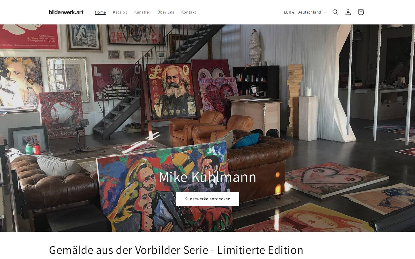 bilderwerk.art homepage screenshot
