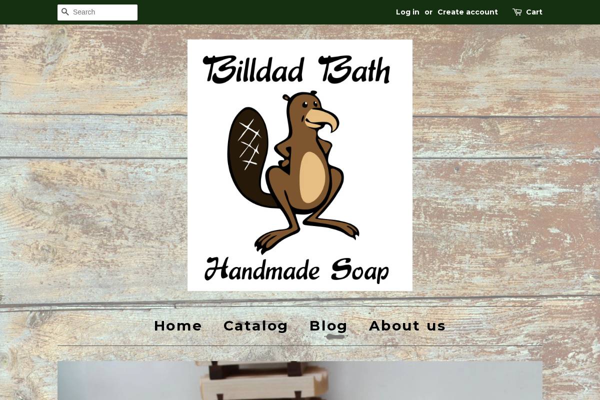 Billdad Bath homepage screenshot