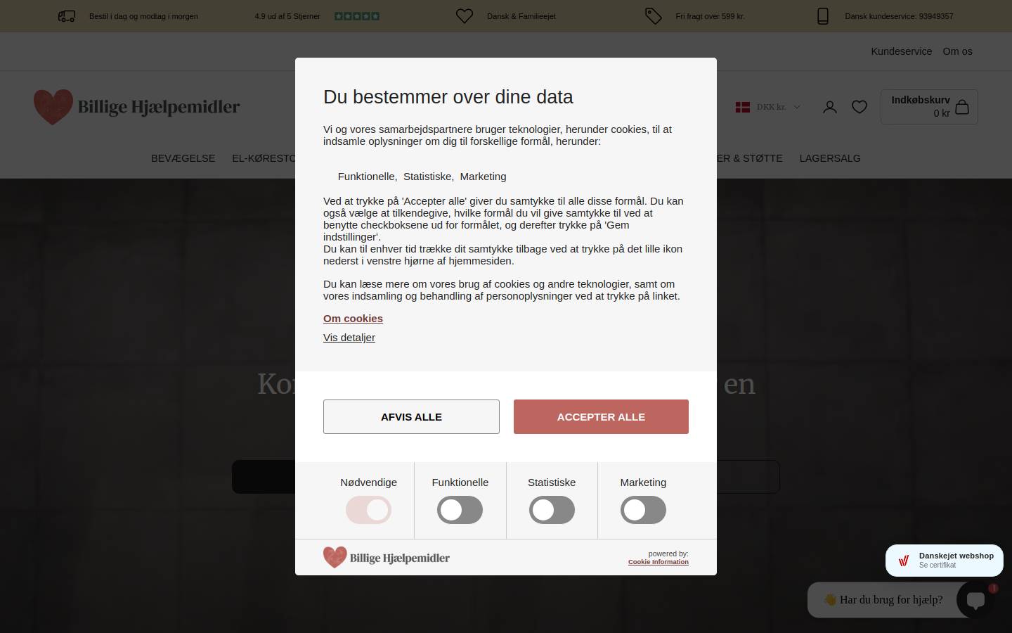 Nordic Aids homepage screenshot