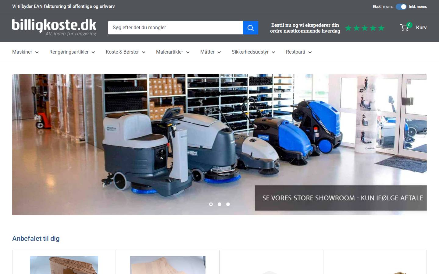 Billigkoste.dk / Kappersagentur homepage screenshot
