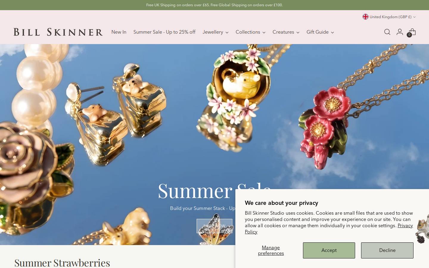 billskinnerstudio.com homepage screenshot