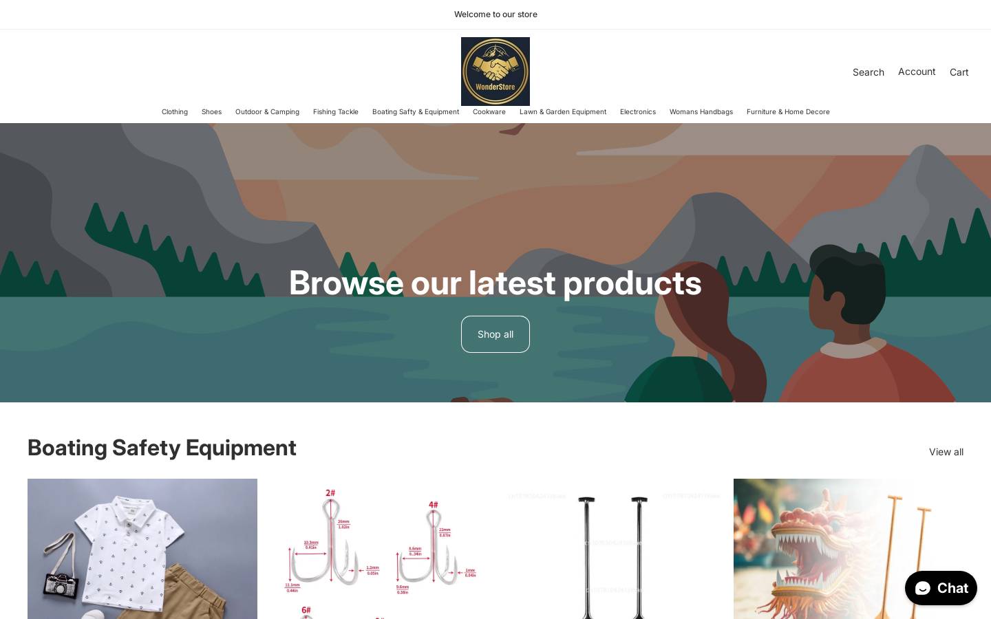 billswonderstore.com homepage screenshot