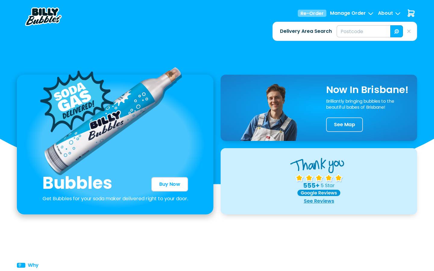 billybubbles.com homepage screenshot