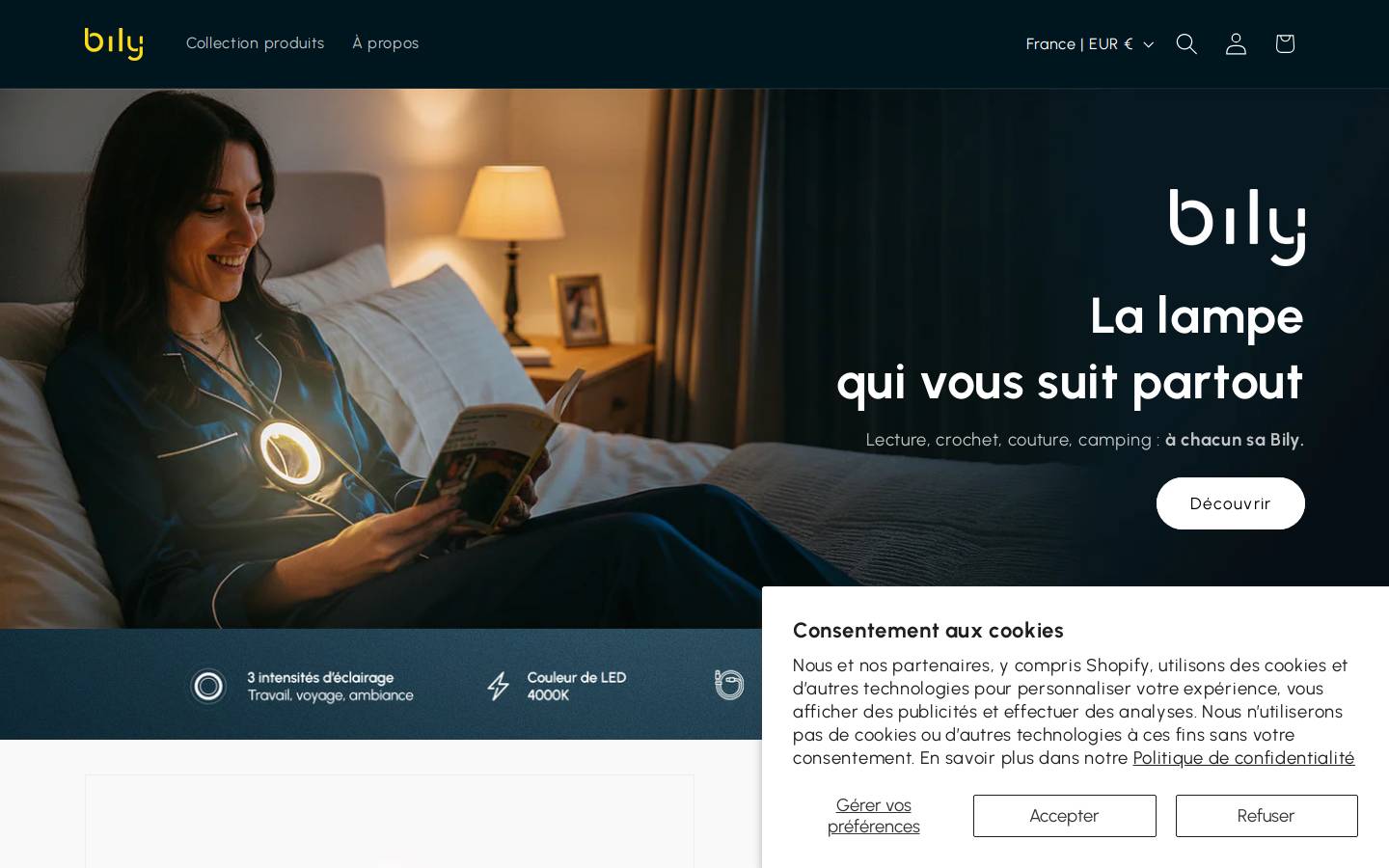 Bily design homepage screenshot