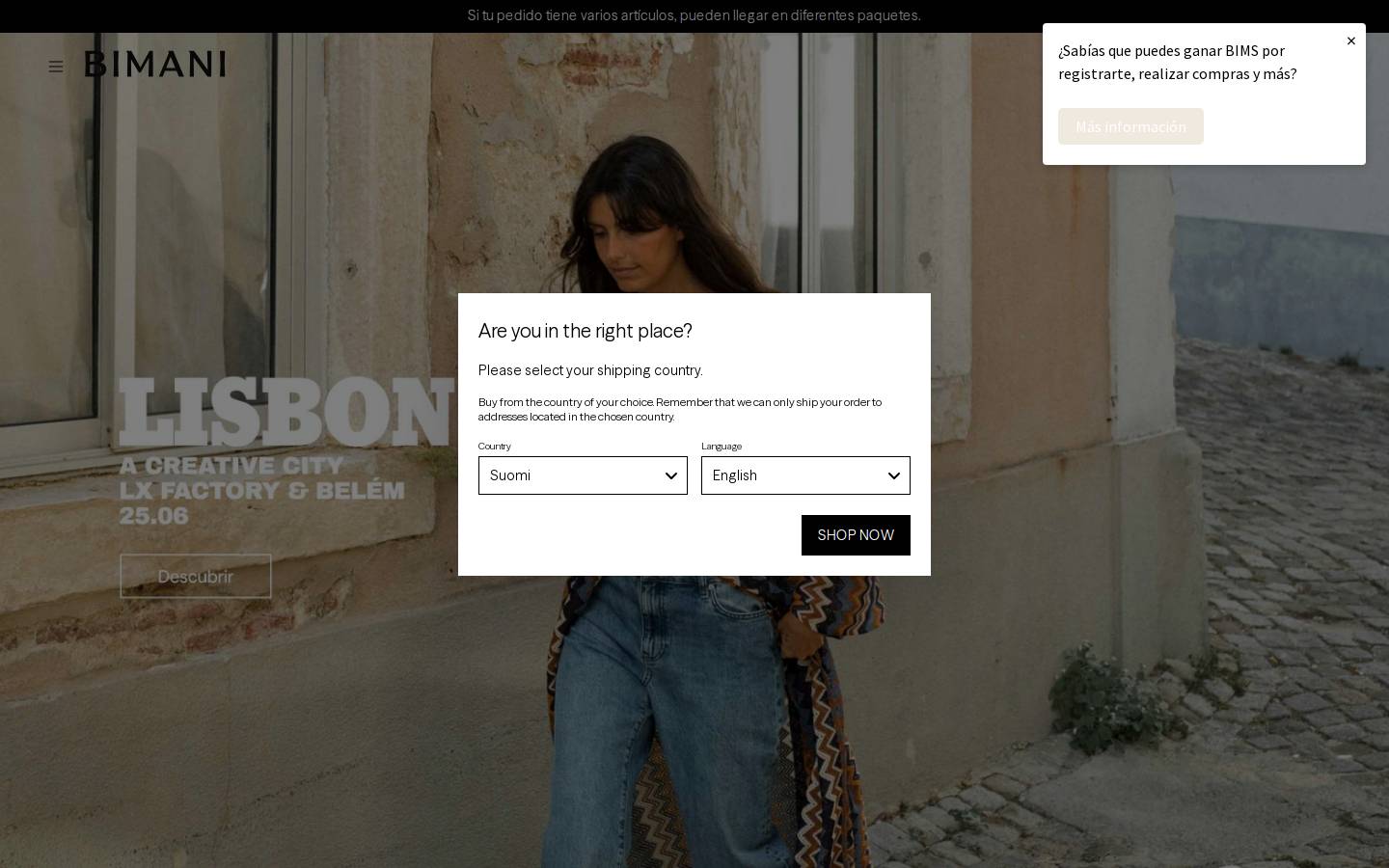 bimani.com homepage screenshot
