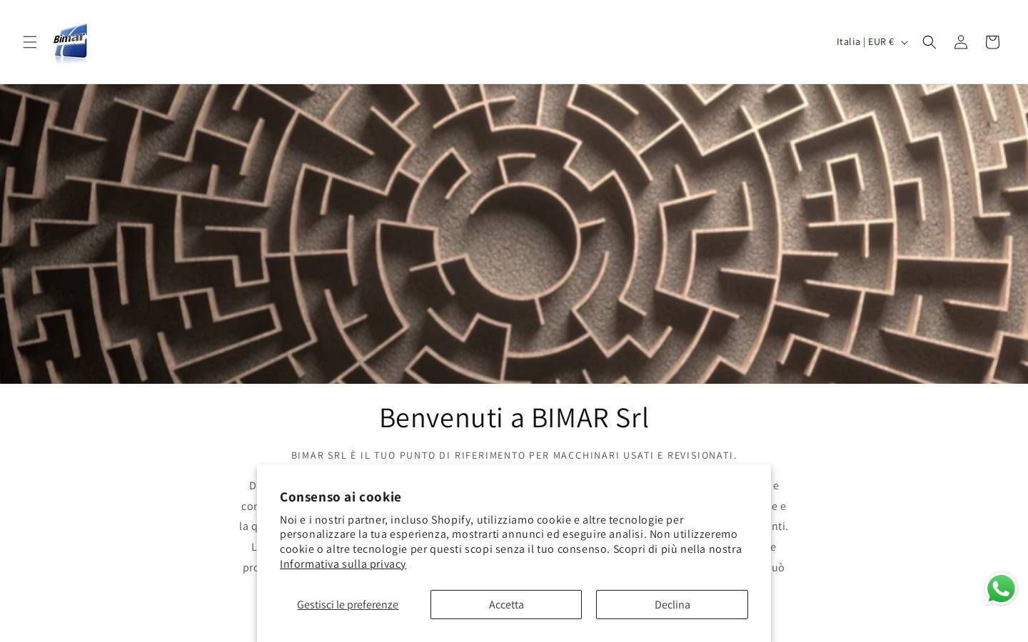 bimar-srl.com homepage screenshot