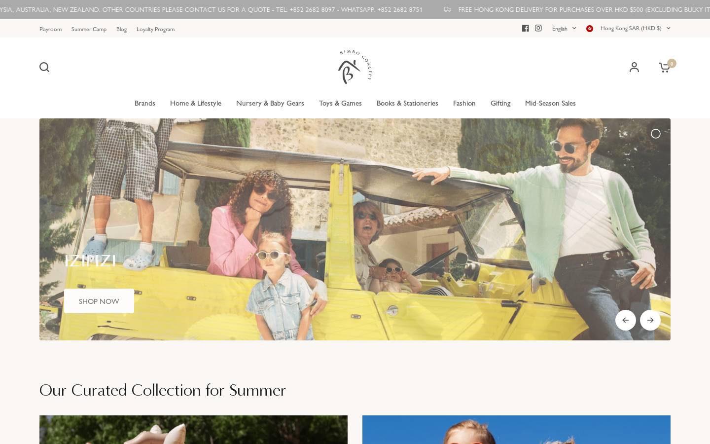 bimboconcept.com homepage screenshot