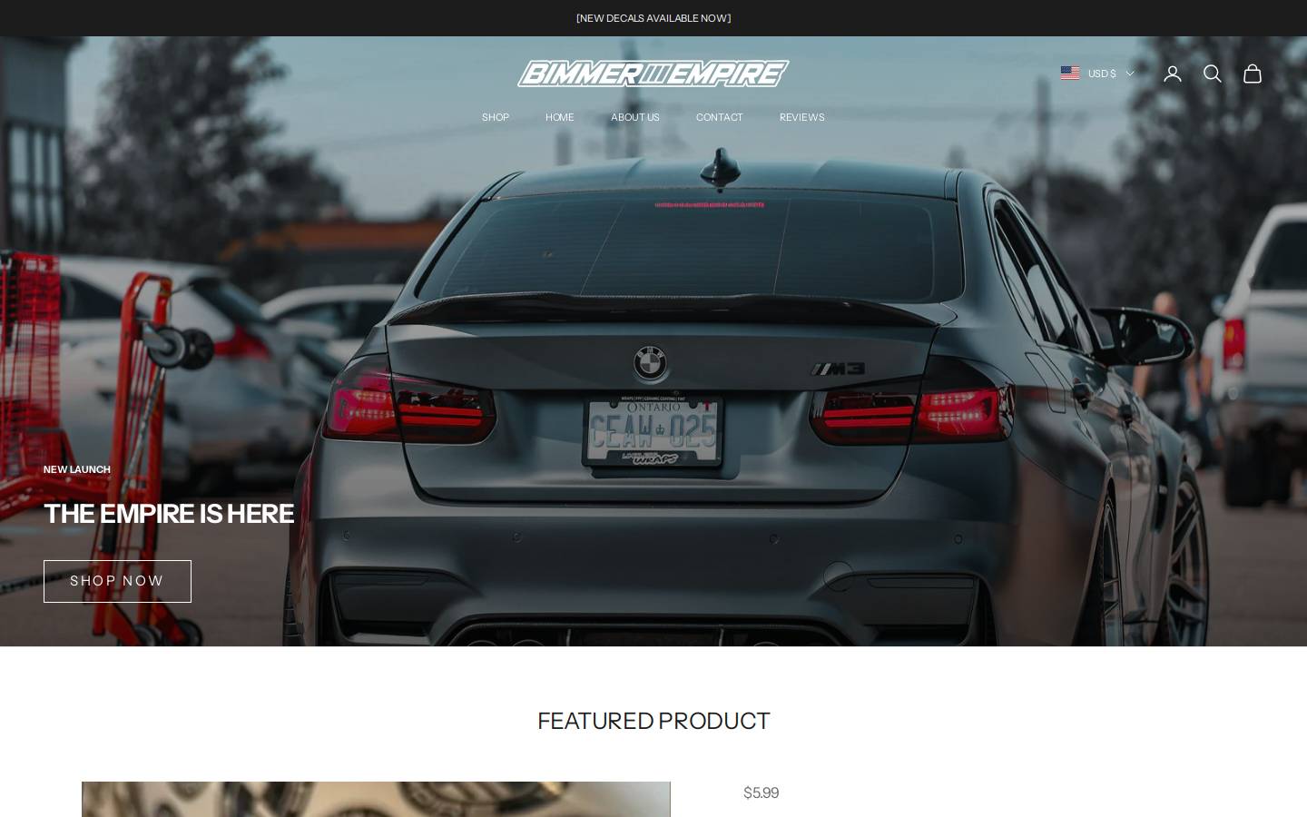 bimmerempire.com homepage screenshot