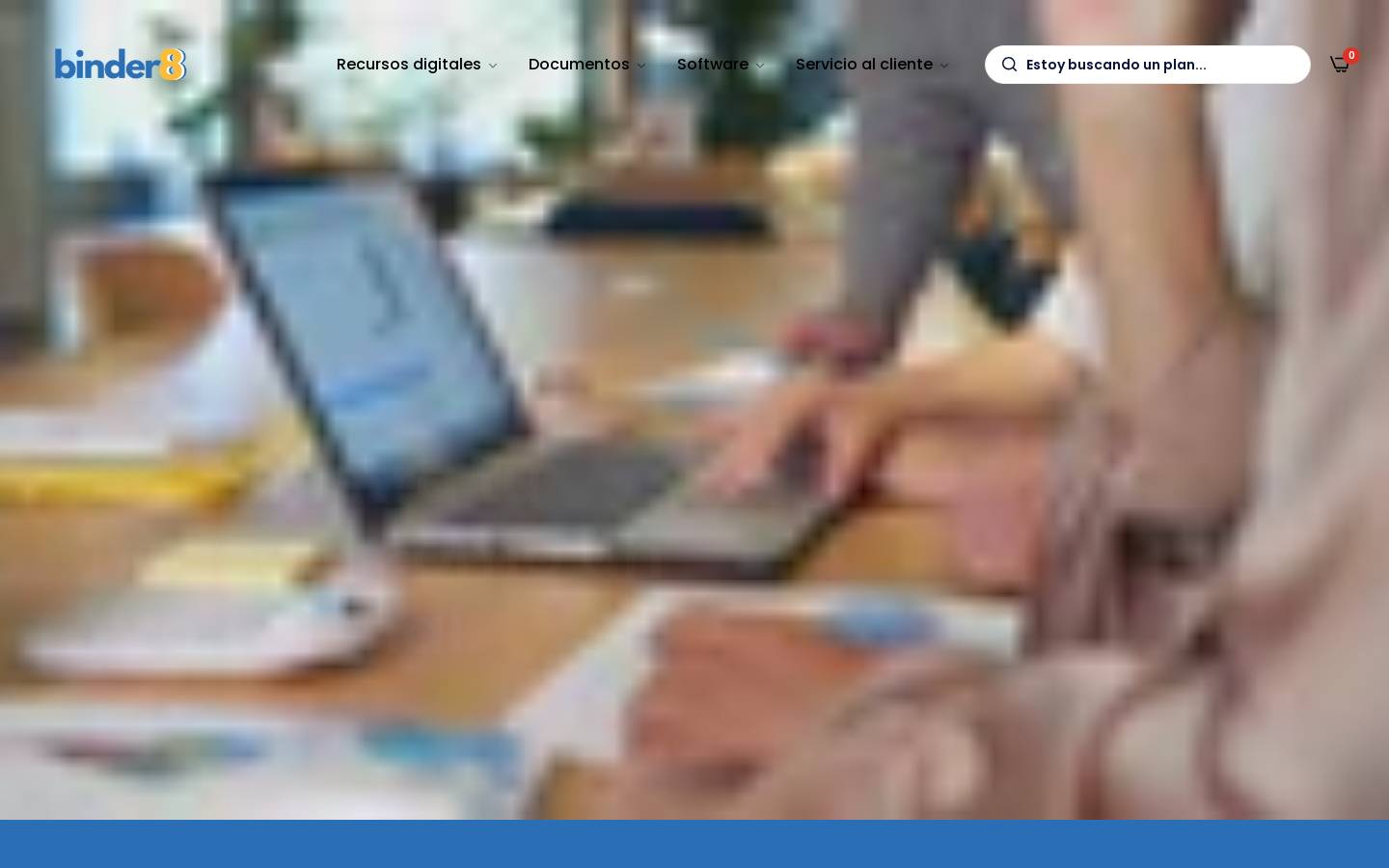 binder8.com homepage screenshot