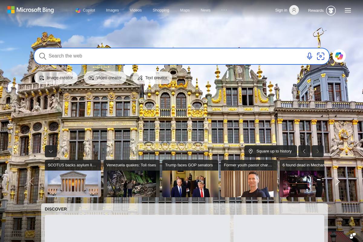 bing.com homepage screenshot