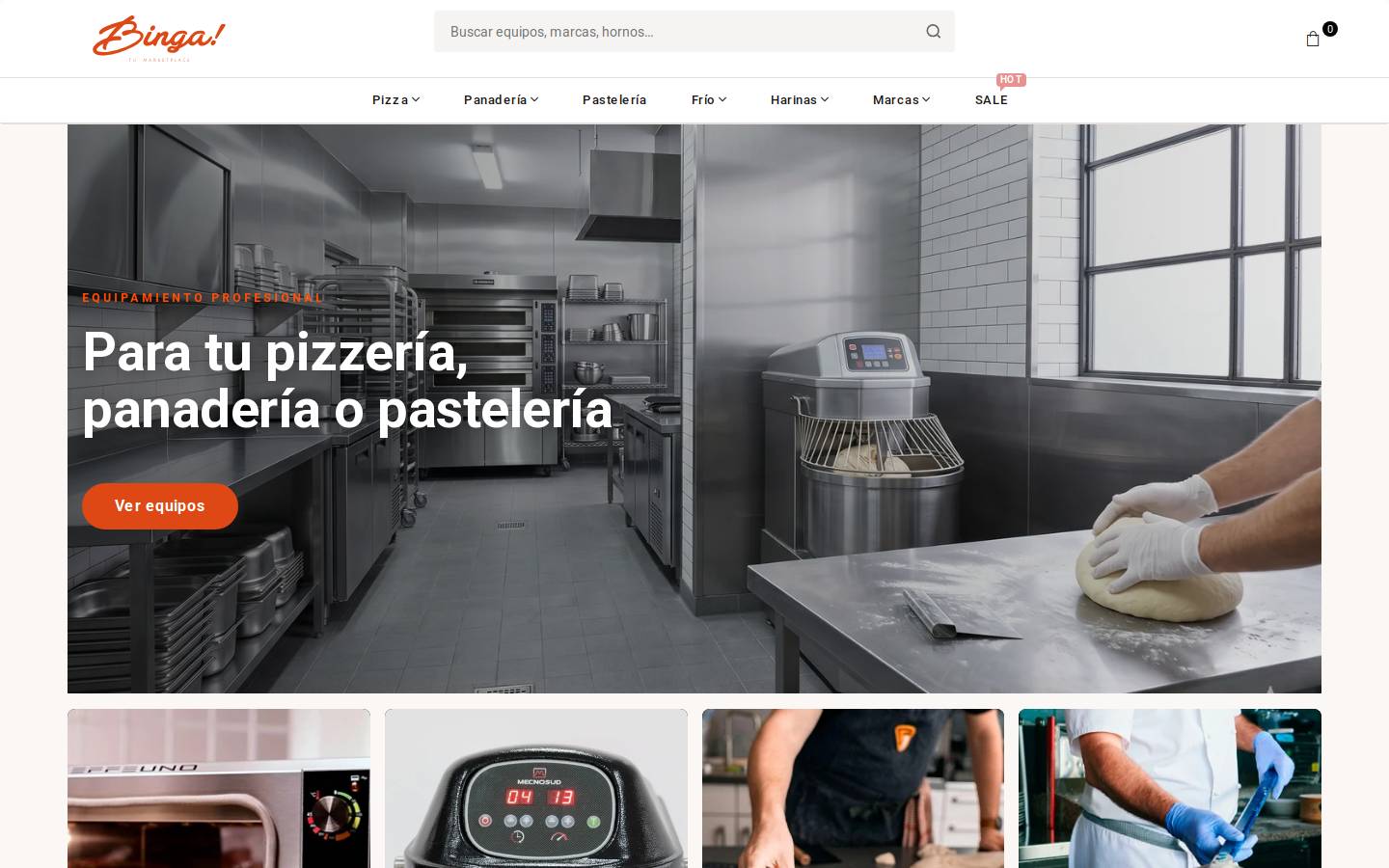 binga.cl homepage screenshot