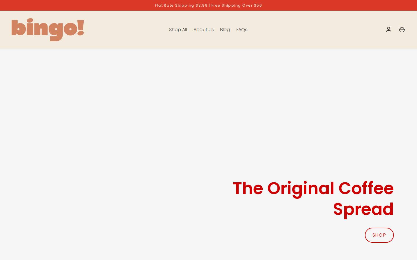bingoroasters.com homepage screenshot