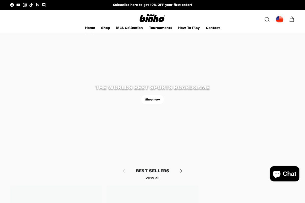 binhoboard.com homepage screenshot
