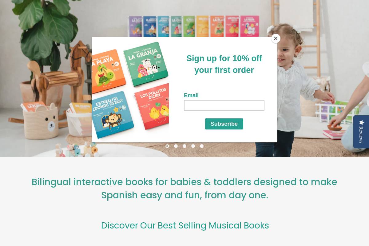 binibi.co homepage screenshot