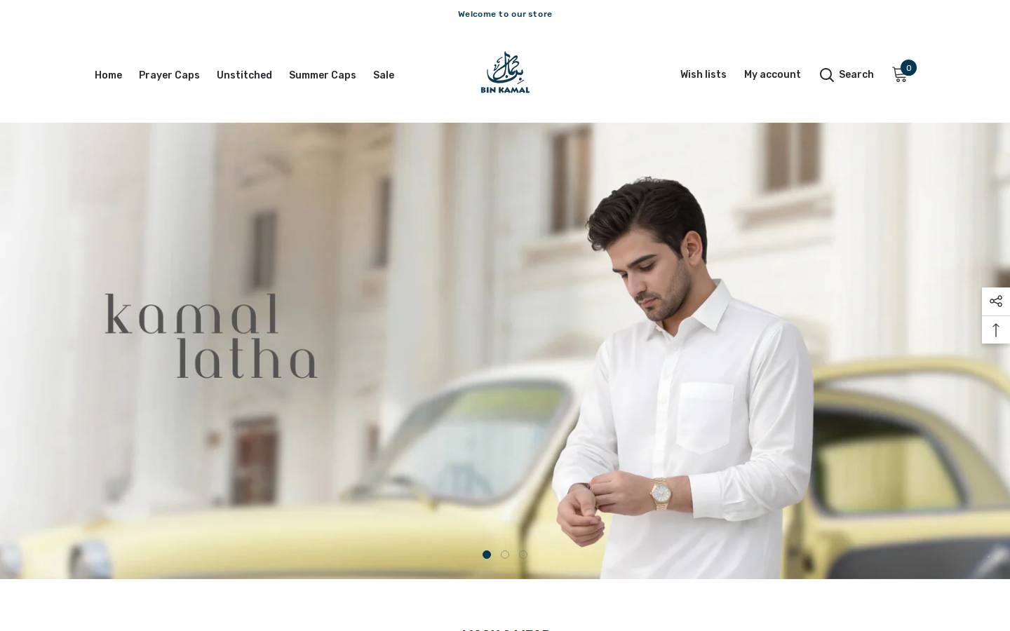 binkamal.com homepage screenshot