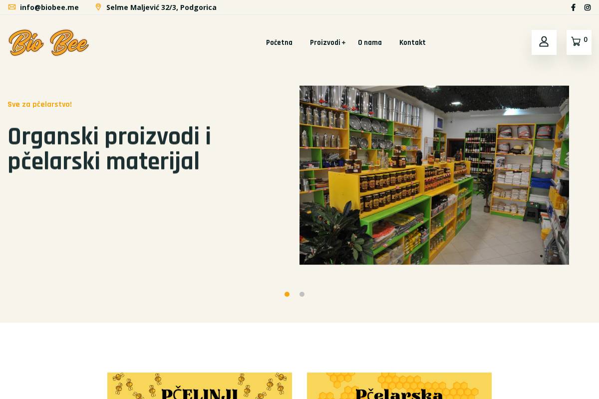bio-bee.me homepage screenshot