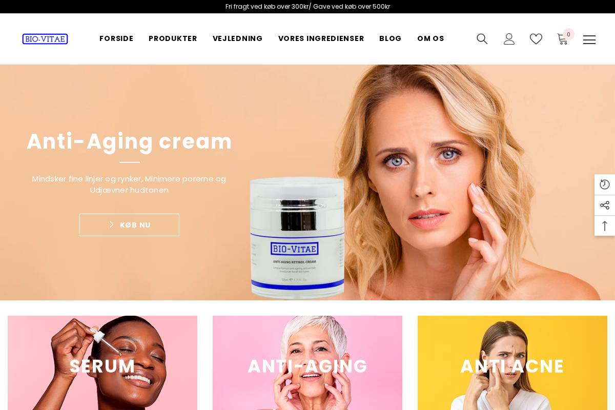 Bio-Vitae Aps homepage screenshot