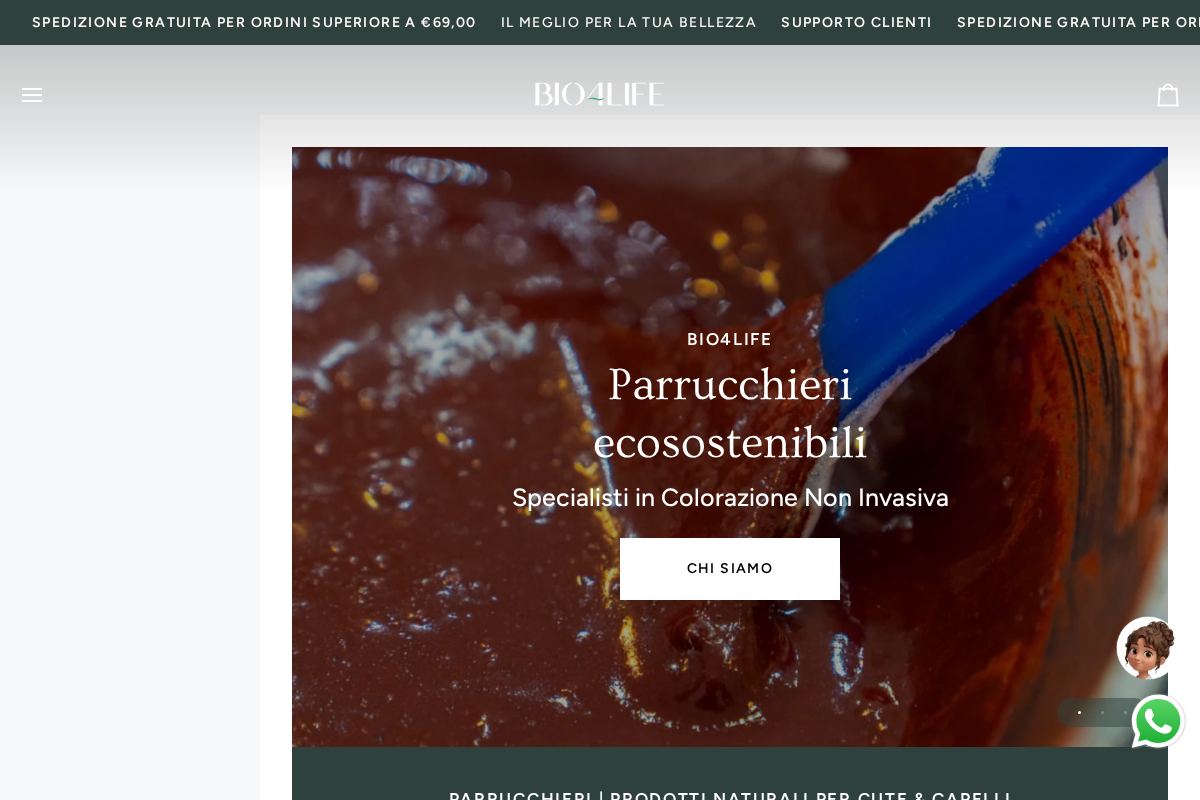 Bio4Life homepage screenshot