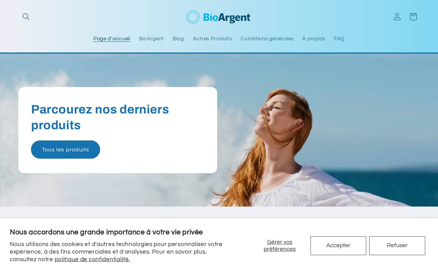 bioargent.ca homepage screenshot