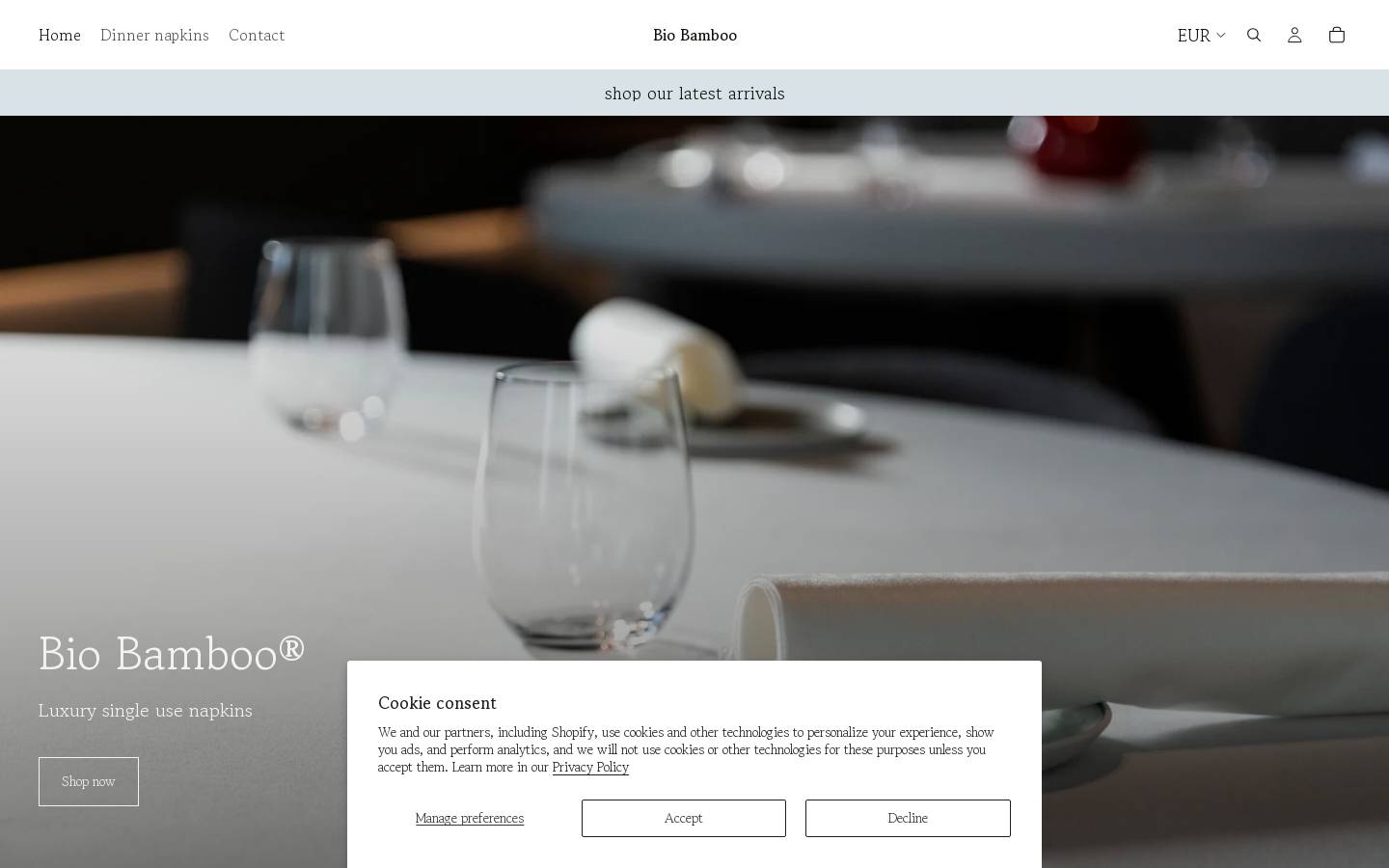 biobamboo.it homepage screenshot