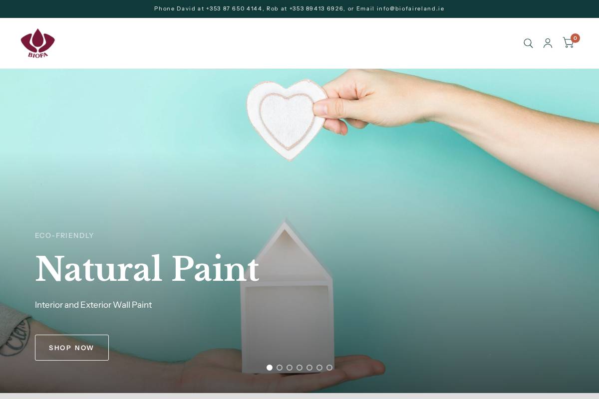 biofaireland.ie homepage screenshot