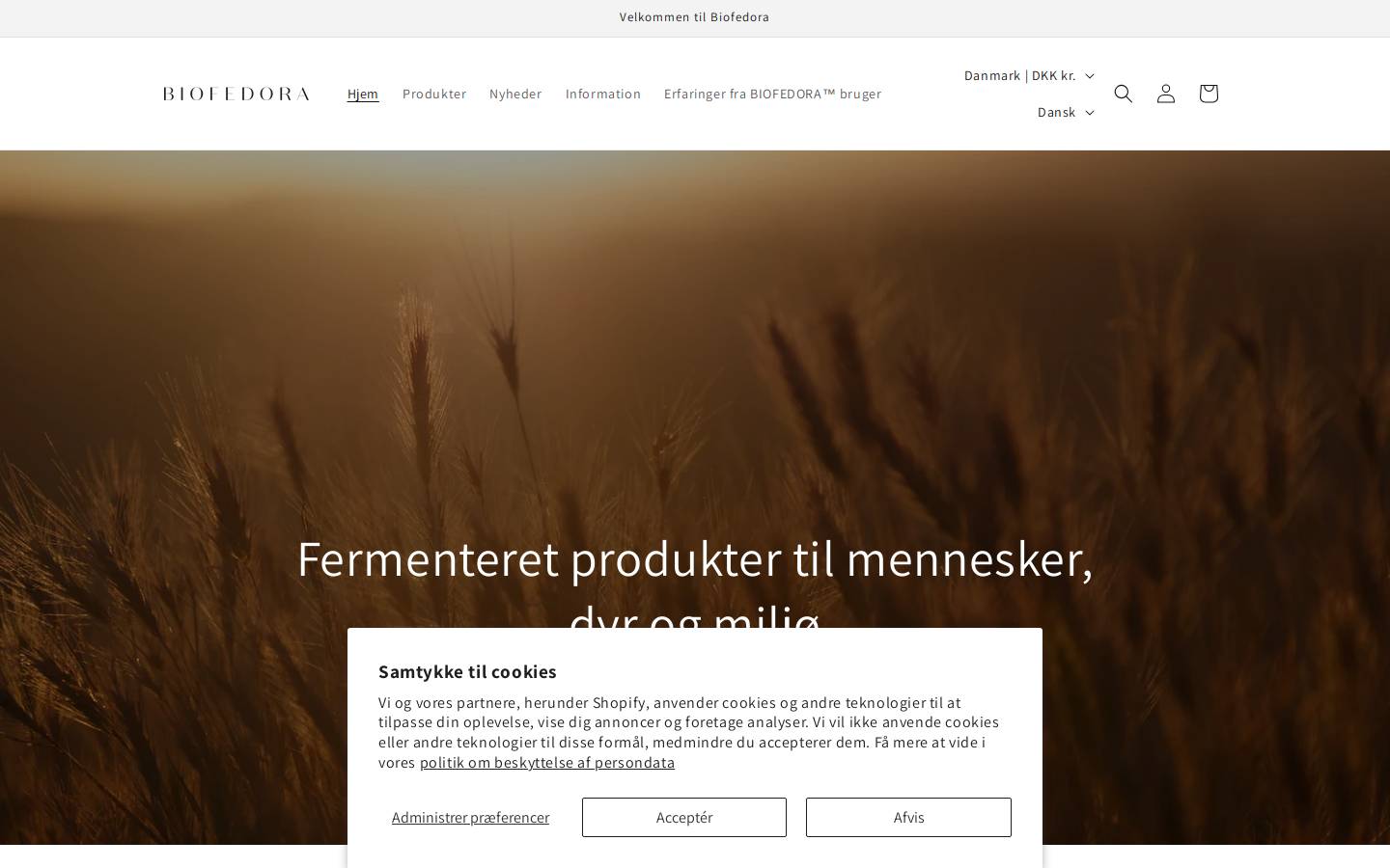 biofedora.com homepage screenshot