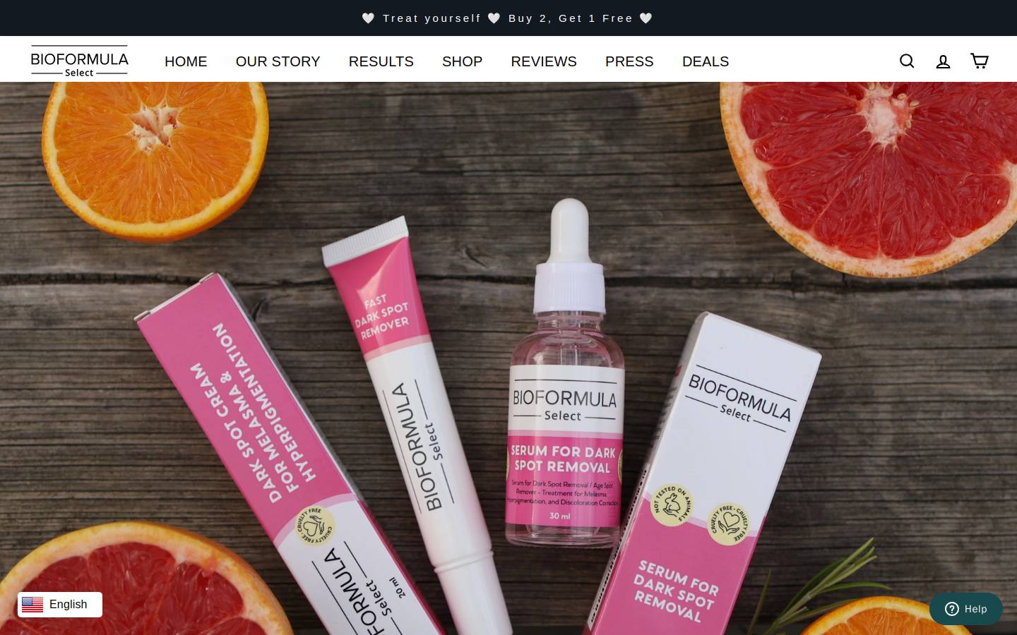 bioformulaselect.com homepage screenshot