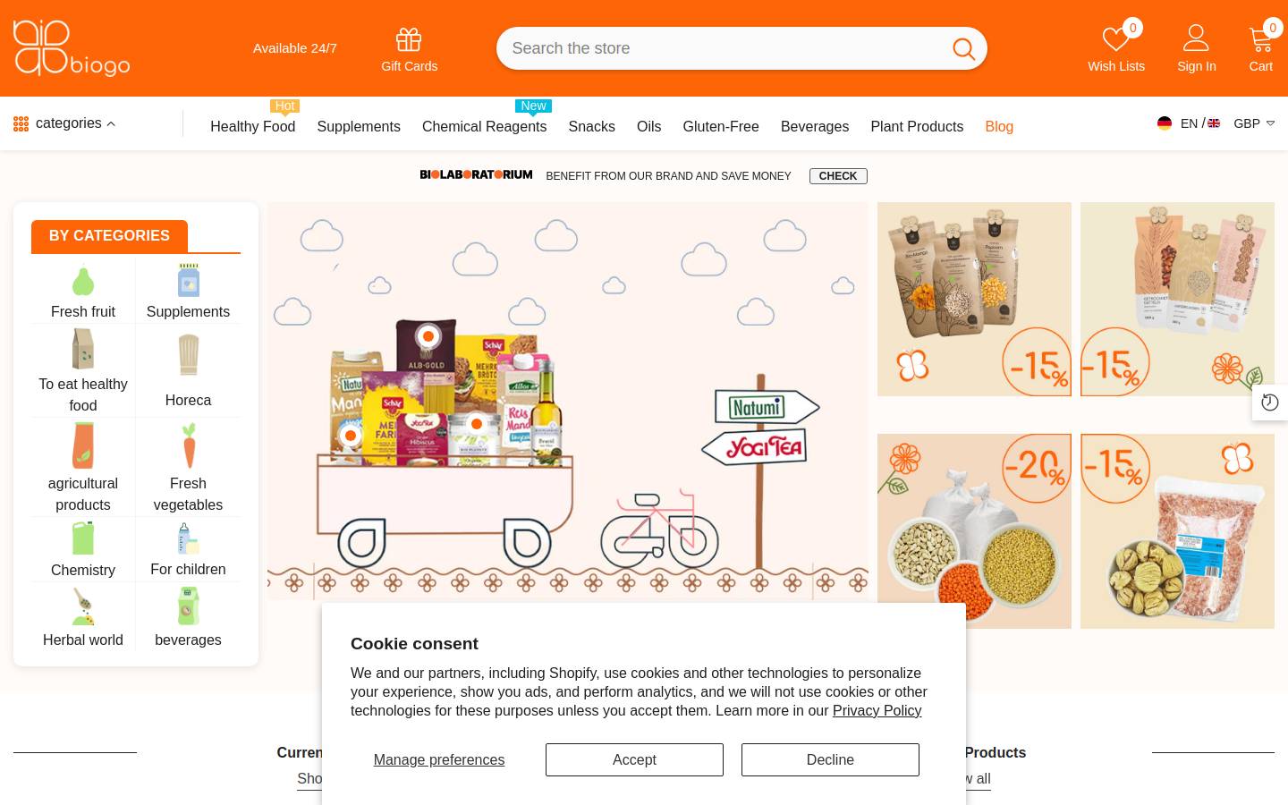 biogo.co.uk homepage screenshot