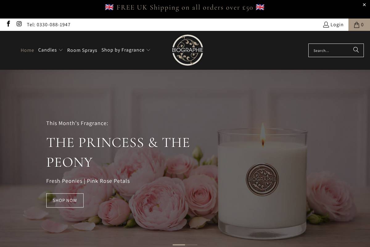 biographie.com homepage screenshot