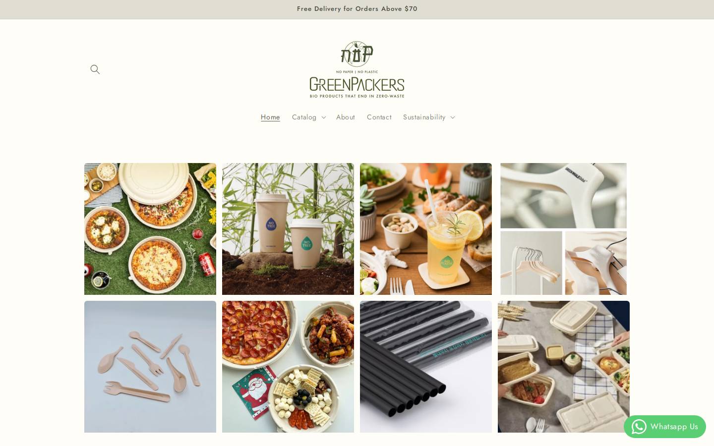 biogreenpackers.com homepage screenshot