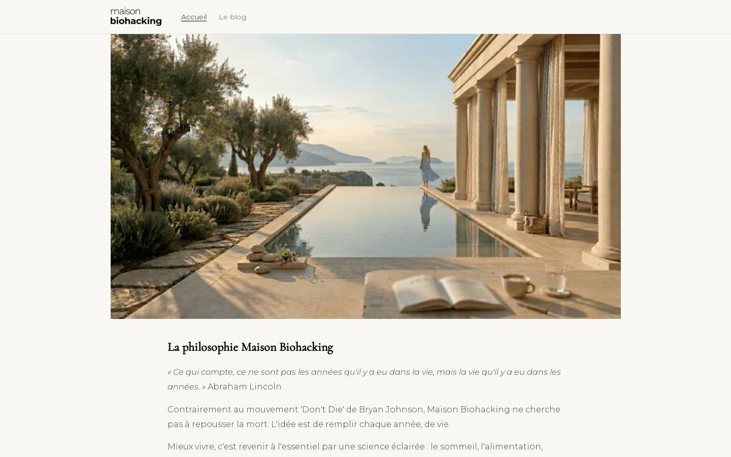 biohacking.fr homepage screenshot