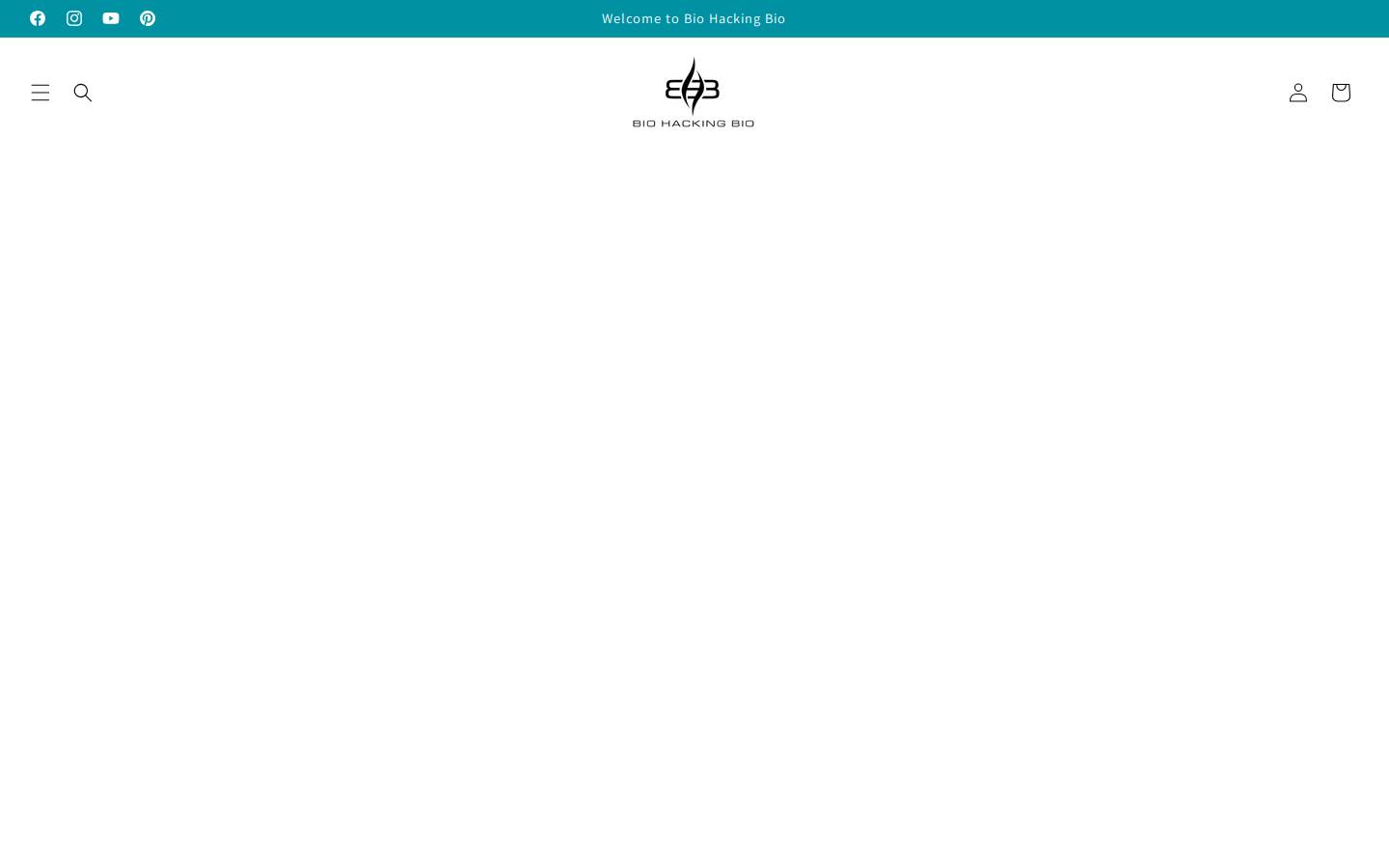 biohackingbio.com homepage screenshot