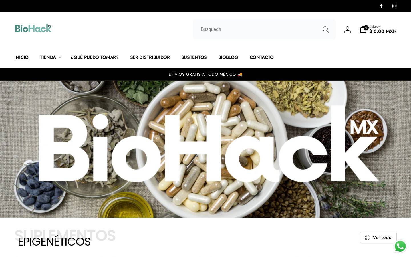 biohackmx.com homepage screenshot