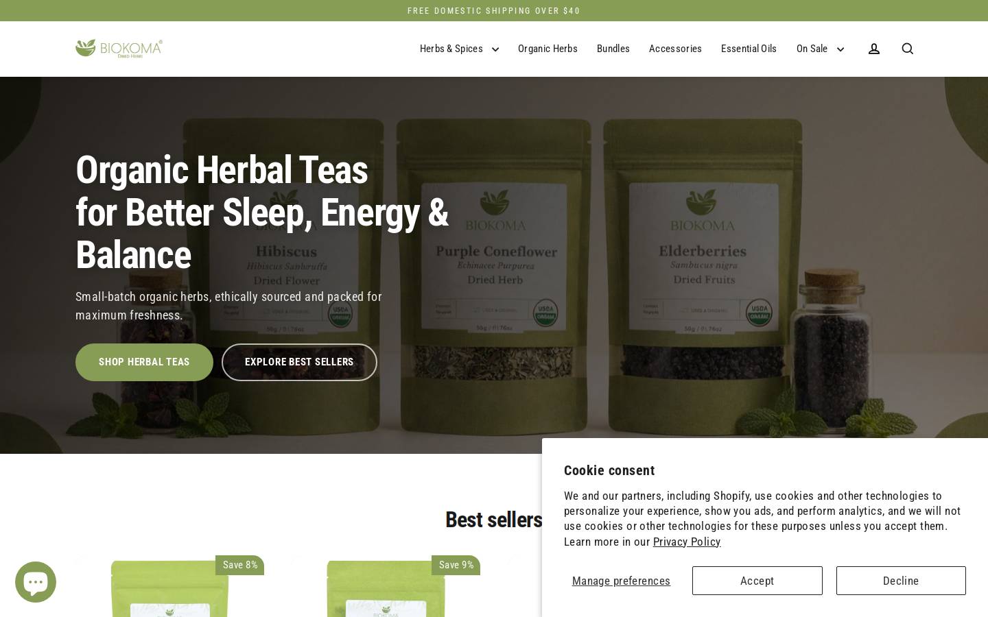 biokoma.com homepage screenshot