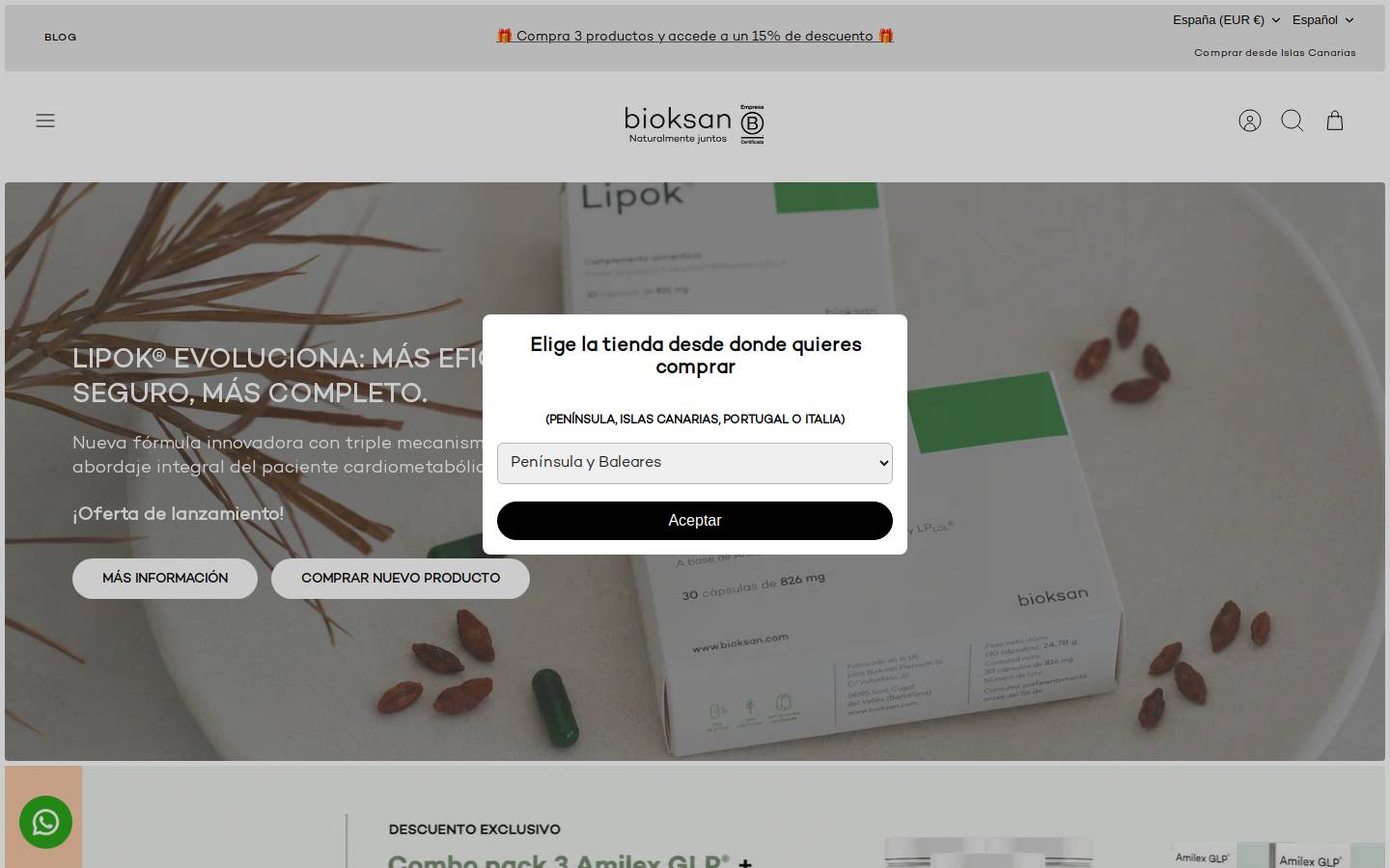 bioksan.com homepage screenshot