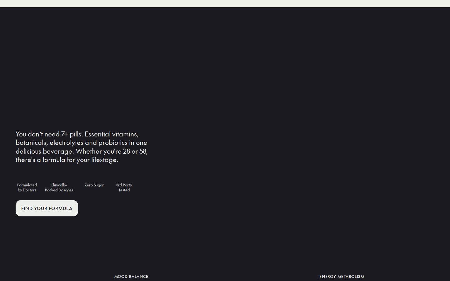 Biologica homepage screenshot