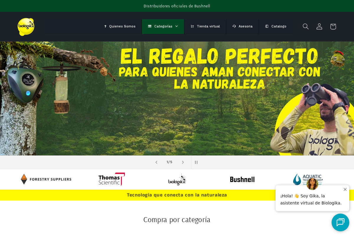 Biologika Colombia homepage screenshot