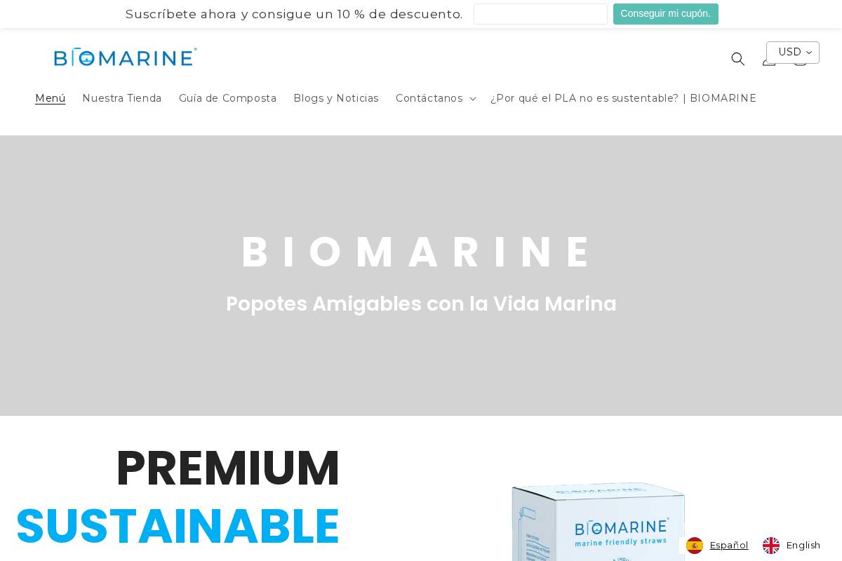 biomarine.mx homepage screenshot