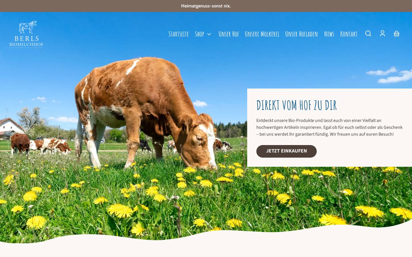 biomilchhof-berl.de homepage screenshot