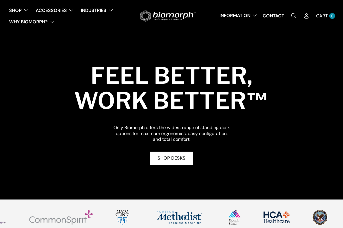 Biomorph Inc homepage screenshot