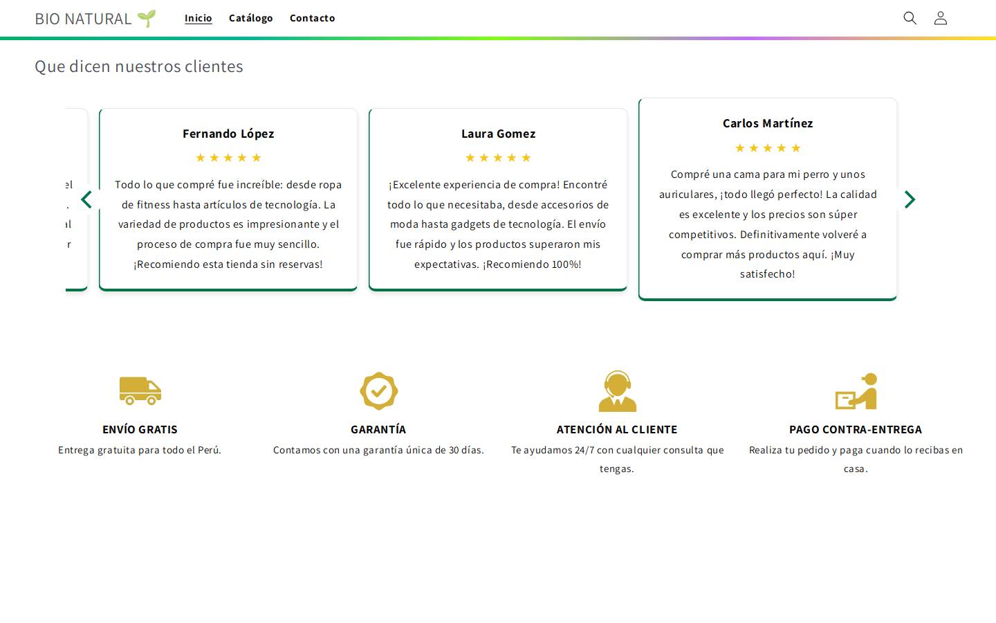 bionatural.website homepage screenshot
