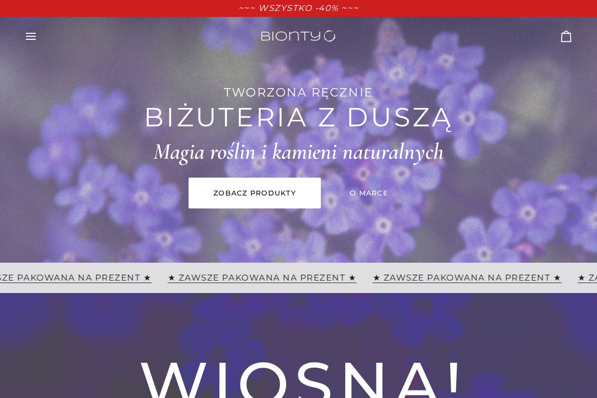 bionty.pl homepage screenshot