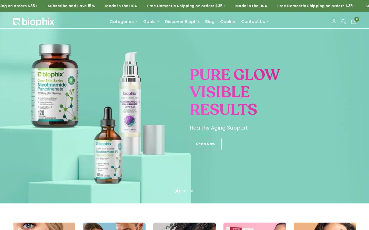 biophix.com homepage screenshot